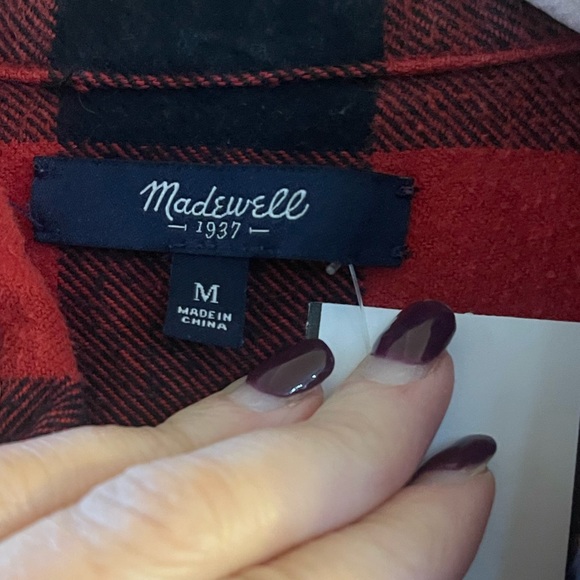 Madewell Buffalo check flannel shirt, women’s M - Picture 3 of 7